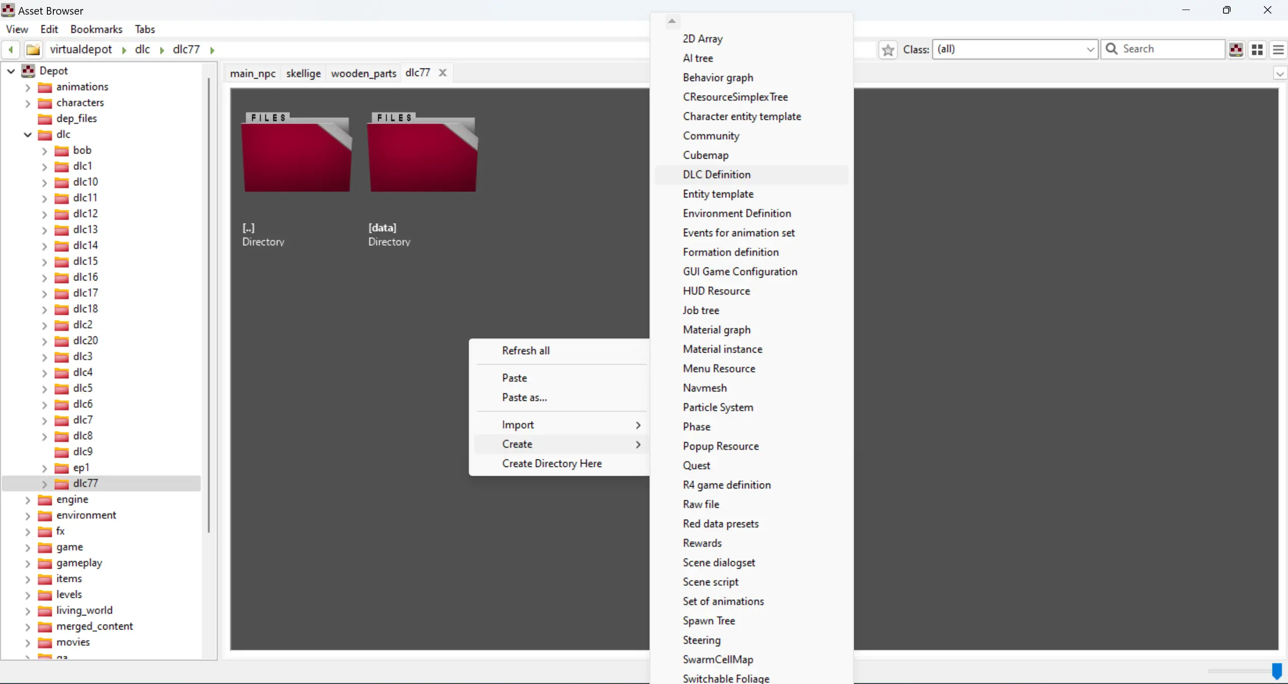 Шаг 4. Определение DLC - REDkit Open Documentation